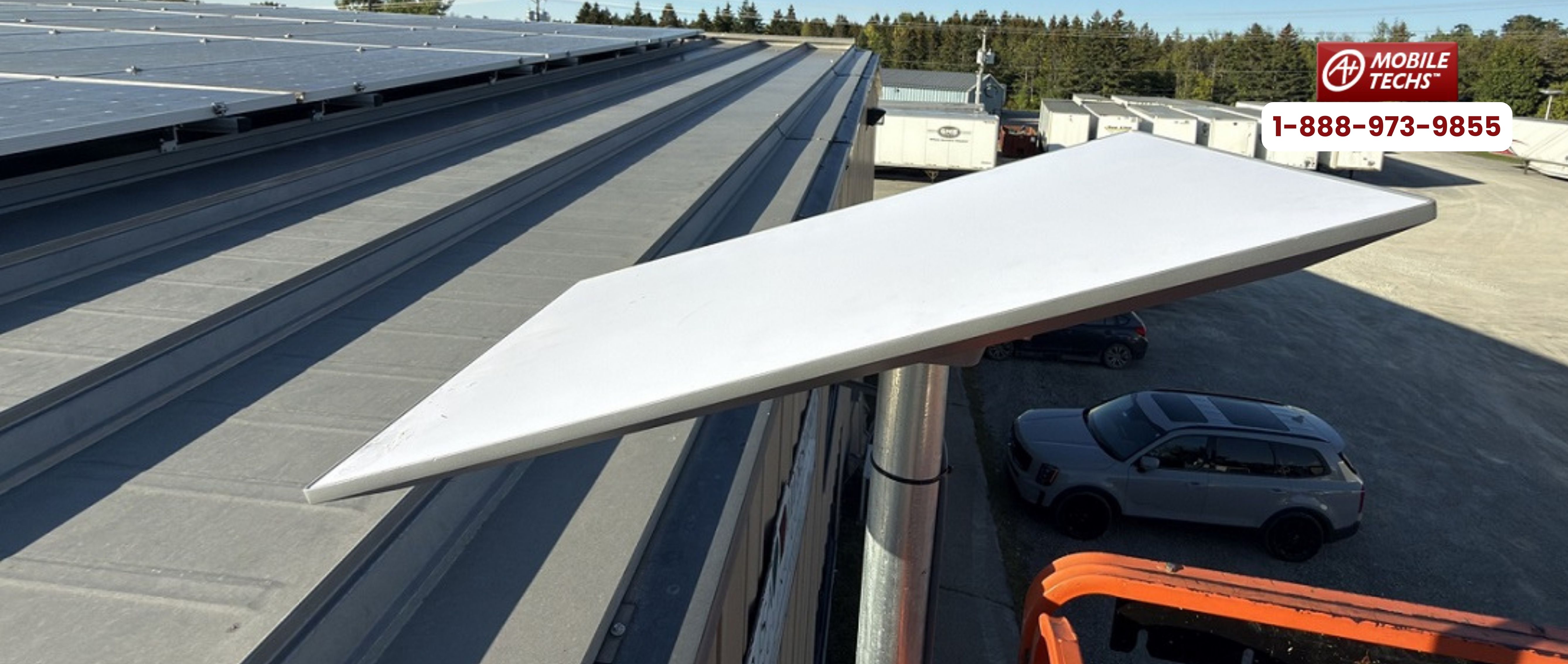 Starlink installation services company - long wall mount install